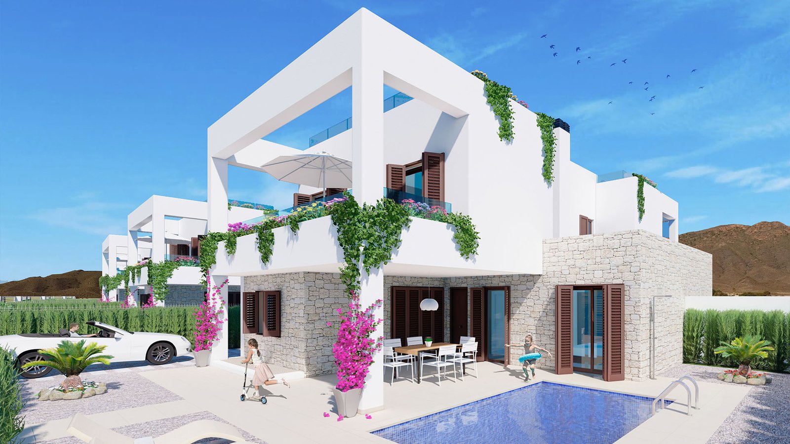 Semi Detached Villas Pulpí Costa Almería Spain