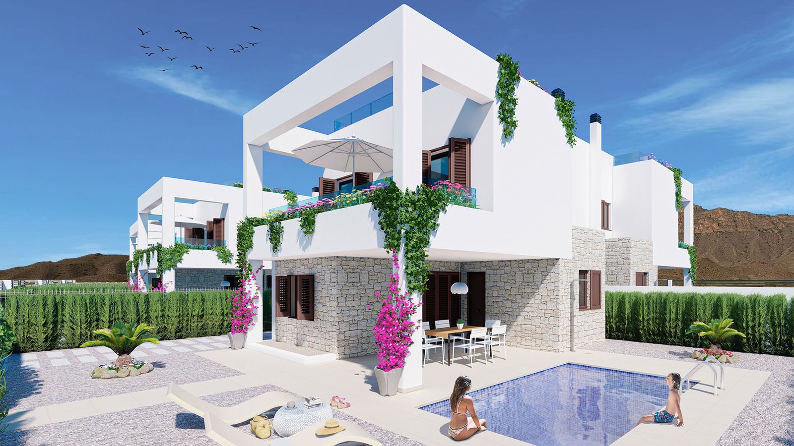 Semi Detached Villas Pulpí Costa Almería Spain